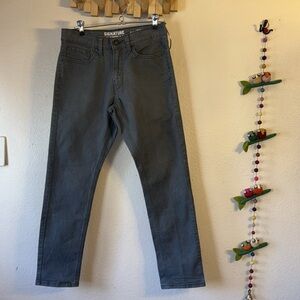 LEVI Strauss Signature S47 Regular Taper Fit Grey Jeans size 28/30. EUC.